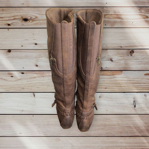 BareTraps Brown Knee Length Boots - Picture 4 of 4